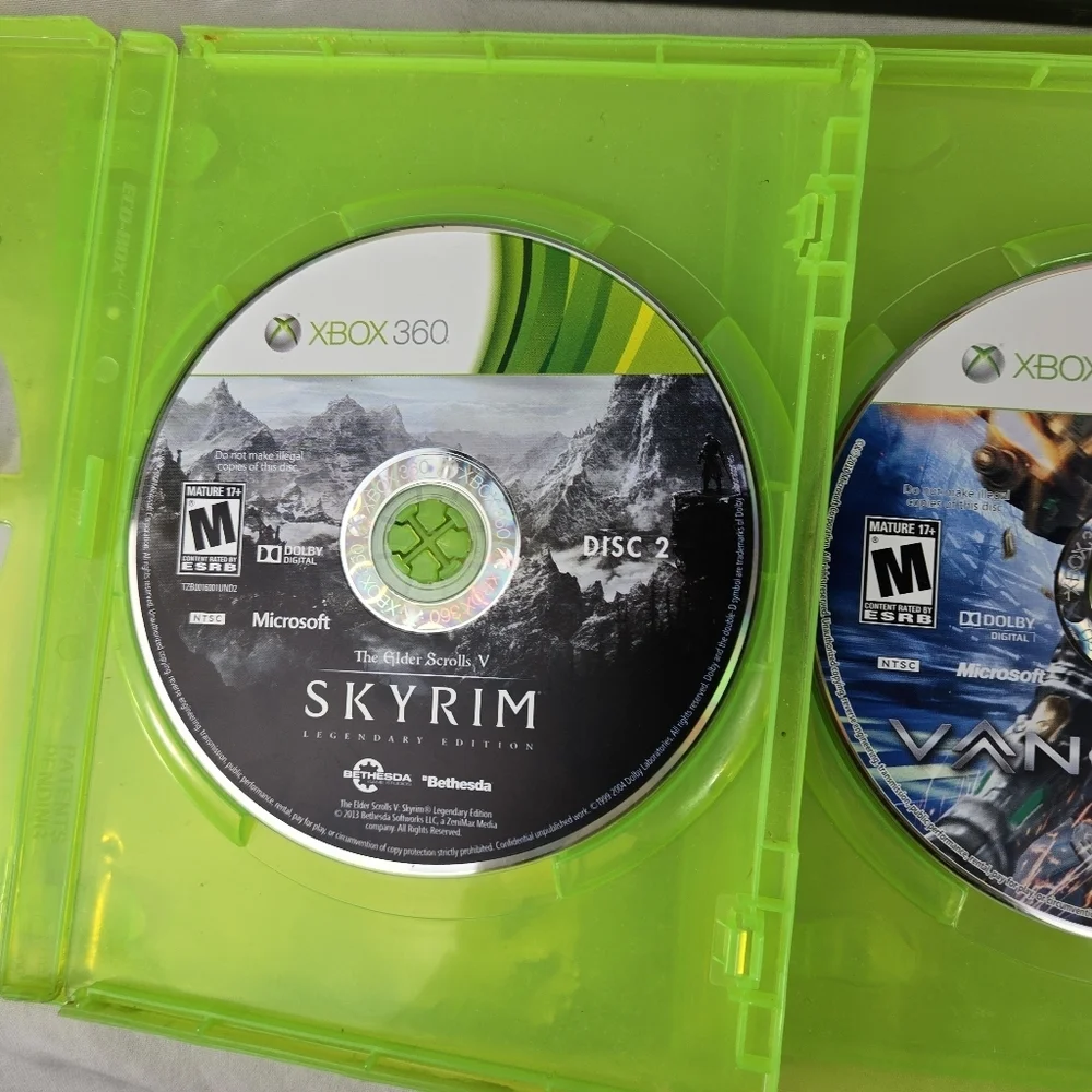 Lot 7 XBox 360 Vanquish Undercover Speed Skyrim Elder Scrolls Border Lands Wolf